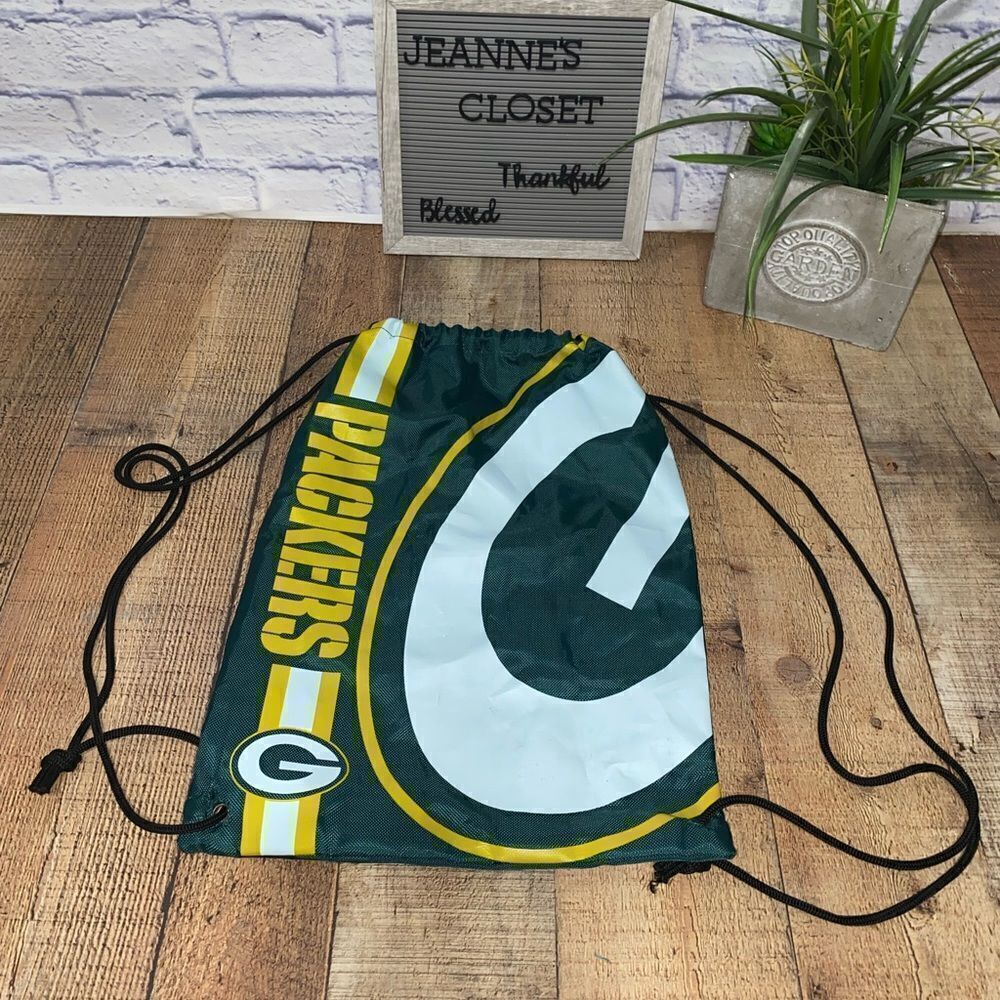 💜 Green Bay Packers Big Logo Drawstring Backpack - Picture 5 of 8